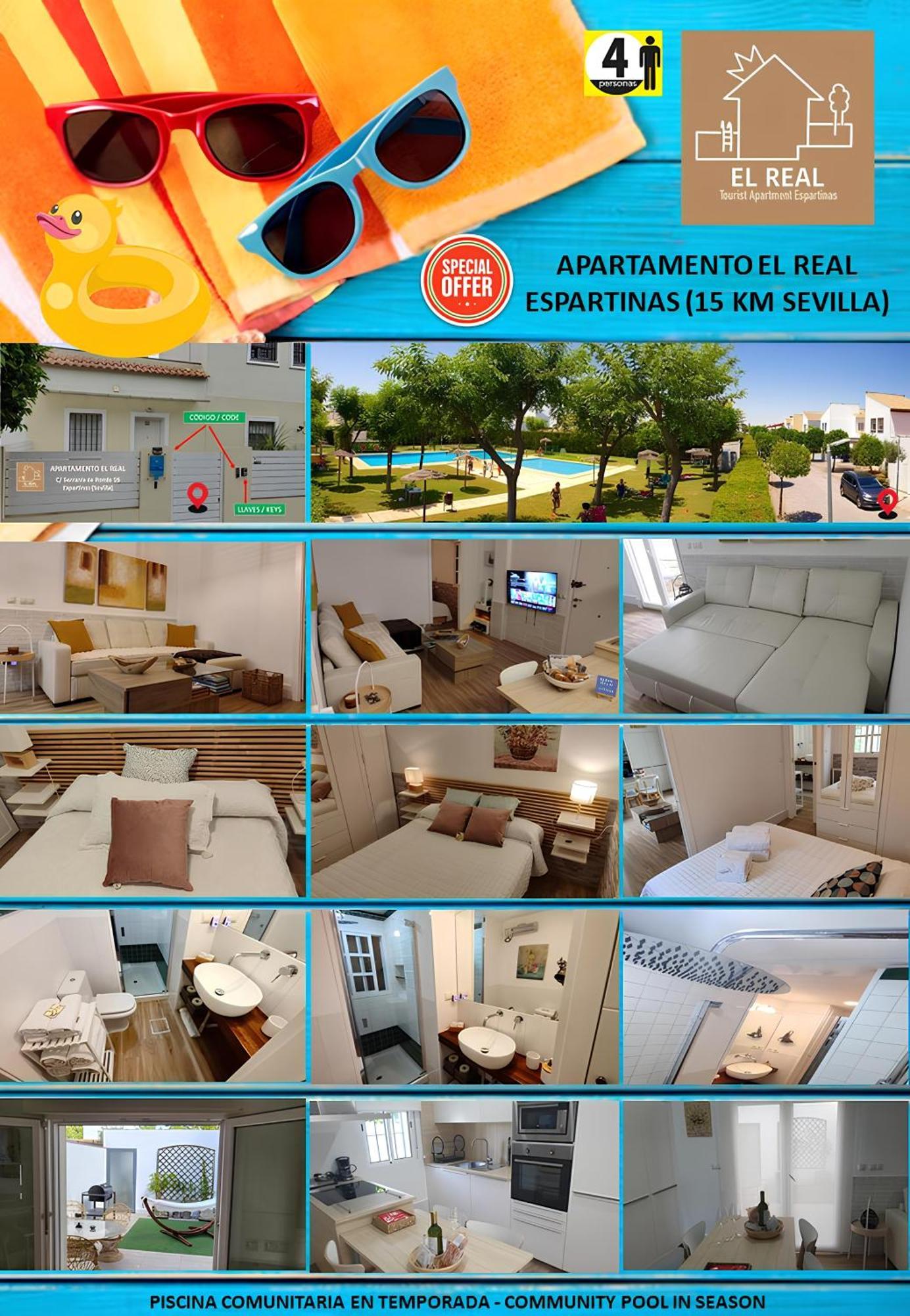 Apartamento El Real - Espartinas - Sevilla Dış mekan fotoğraf